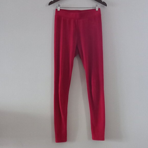 JUICY COUTURE cherry red velour leggings - Picture 3 of 10